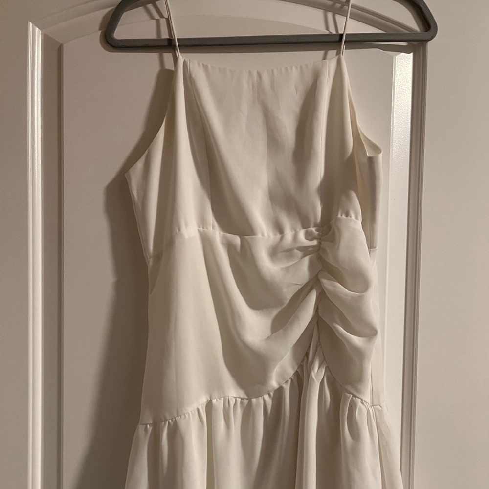 Cute white mini dress